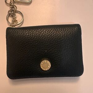 Steve Madden Black Leather Card Holder